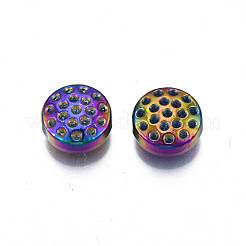 Rack-Plattierung Regenbogenfarbe Legierung Perle Strass Einstellungen PALLOY-S180-360