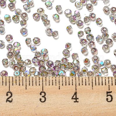 Wholesale Full Rainbow Plated Transparent Electroplate Glass Beads