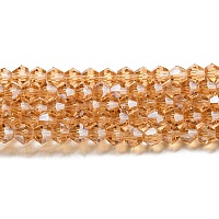 Прозрачные стеклянные бусины гальваническим пряди&nbsp;LS-GLAA-F029-3mm-C18