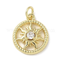 Латунные микро проложить кубического циркония подвески&nbsp;KK-L248-15G-04