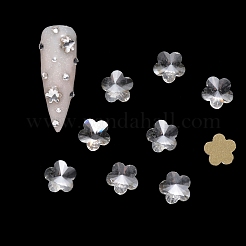 Flach zurück Glas Strass Cabochons MRMJ-Q072-39A