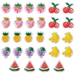 28 Stück transparente PVC-Kunststoff-Cabochons JX139A