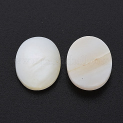 Natürliche Süßwasser Muschel Cabochons SHEL-S278-048B