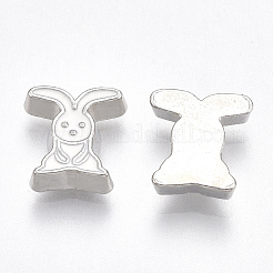 Legierung Emaille Bunny Cabochons PALLOY-T054-07