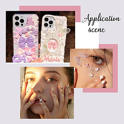 2 Set mit 2 Stilen undurchsichtiger und transparenter Harz-Cabochons CRES-GA0001-07