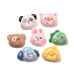 Undurchsichtige Decoden-Cabochons aus Harz CRES-R199-06