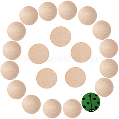 Unfertige Cabochons aus Naturholz WOOD-GF0001-13D