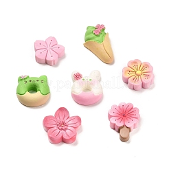Lebensmittel-Cabochons aus undurchsichtigem Kunstharz X1-RESI-F045-03M