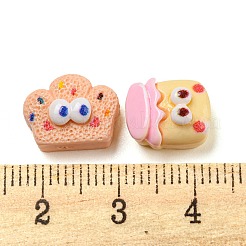 Cartoon lustiges Auge undurchsichtige Harz Decoden Cabochons RESI-C046-06