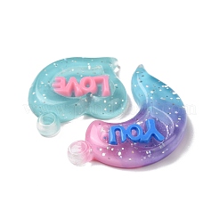 Полупрозрачные подвески из смолы градиентного цвета&nbsp;RESI-G048-01C