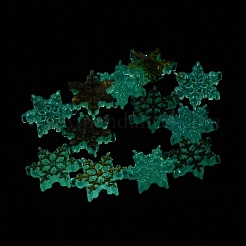 Leuchtende und galvanisierte Decoden-Cabochons aus Kunstharz RESI-Z032-01A