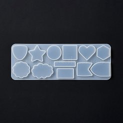 Diy blume & flag & geometrisch geometrische form cabochon silikonformen DIY-G067-06B