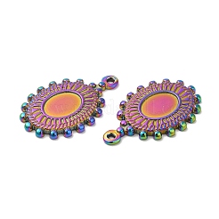 Cabochon-Fassungen für Anhänger aus Edelstahl 304 STAS-H214-11RC