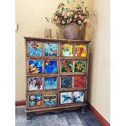 Mosaikfliesen Glascabochons DIY-P045-03