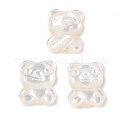 Natürliche weiße Muschel cabochons SSHEL-I026-21B