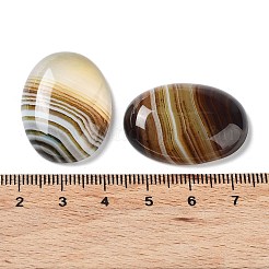 Natürliche gestreifte Achat-Cabochons G-H296-01E