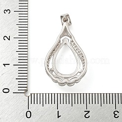 925 Sterling Silber Anhänger Fassungen STER-B005-14P