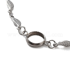 Anlaufgeschützte Fassungen für Gliederarmbänder aus Edelstahl 201 MAK-K023-01A-P