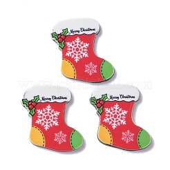 Bedruckte Acryl-Cabochons im weihnachtlichen Stil MACR-O045-01H