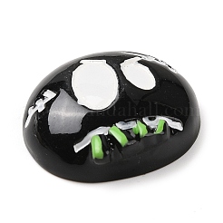 Genähter Puppenkopf Halloween opake Harz Decoden Cabochons RESI-R446-01I