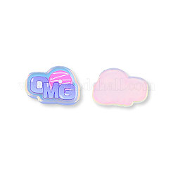 Platte transparente Acryl-Cabochons OACR-N135-21