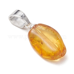Подвески из натурального янтаря с градиентным цветом&nbsp;PALLOY-JF04930-01