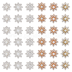 60 stücke 6 stil legierung strass cabochons ALRI-FH0001-16