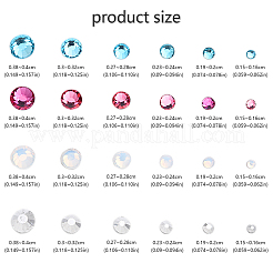 Glas Strass Cabochons flach zurück RGLA-YW0001-A04