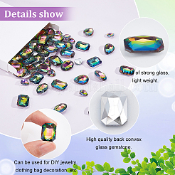 64 Stück Glas-Strass-Cabochons im 4-Stil RGLA-FG0001-19
