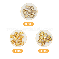 30 stücke 3 stil legierung strass cabochons MRMJ-HY0001-07
