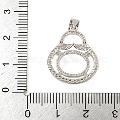 925 Sterling Silber Anhänger Fassungen STER-B005-17P