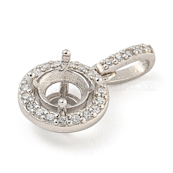 925 Sterling Silber Anhänger Fassungen STER-B005-20P