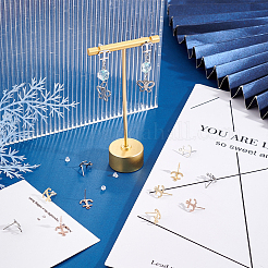 30 шт. 3 цвета 201 нержавеющая сталь фурнитура для сережек-гвоздиков STAS-DC0010-24