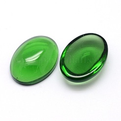 K9 glascabochons ovale cabochons mit flachem rücken GGLA-L002D-04