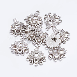 Legierung Rhinestone Connector  Fassungen mit Verbinder EA10681Y