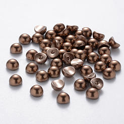 Halbrunde ABS-Kunststoff-Perlen-Cabochons MRMJ-Q092-6mm-D02