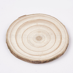 Ungefärbte unfertige Holzcabochons WOOD-T011-25