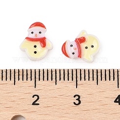 Leuchtende Harz-Cabochons mit Weihnachtsmotiv RESI-U003-02F