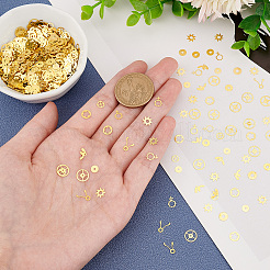 300~400 Stück Messing-Cabochons im 10-Stil MRMJ-OC0003-83