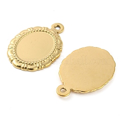 Cabochon-Fassungen für Anhänger aus Edelstahl 304 STAS-I202-12G