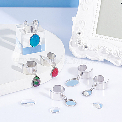 DIY Blanko-Charm-Manschettenring-Herstellungsset RJEW-AB00006