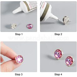 Klebstein Glascabochons für DIY-Projekte GGLA-PH0005-08