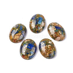 Montierte synthetische kaiserliche Jaspis und Lapislazuli Cabochons G-L502-22x30mm-11