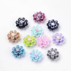 Nachahmung Perlen Harz Cabochons CRES-S301-24