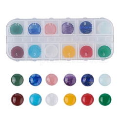 Natürliche & synthetische gemischte Edelstein-Cabochons G-I294-02