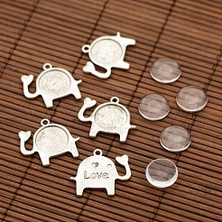 Zink Legierung Anhänger Fassungen DIY-X0233-AS-LF