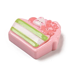 Frühling Kirschblüten Thema opake Harz Dreieck Kuchen Decoden Cabochons RESI-E055-02D