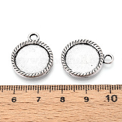 Tibetischer Stil Legierung Anhänger Fassungen PALLOY-N178-07AS