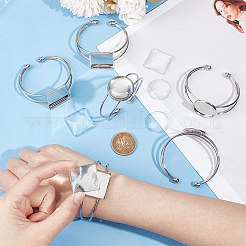 DIY-Kits zur Herstellung von leeren Armreifen DIY-UN0005-73