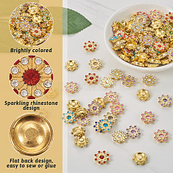 260 Stück 13 Stil CCB Kunststoff mit Strass Cabochons FIND-CW0001-10